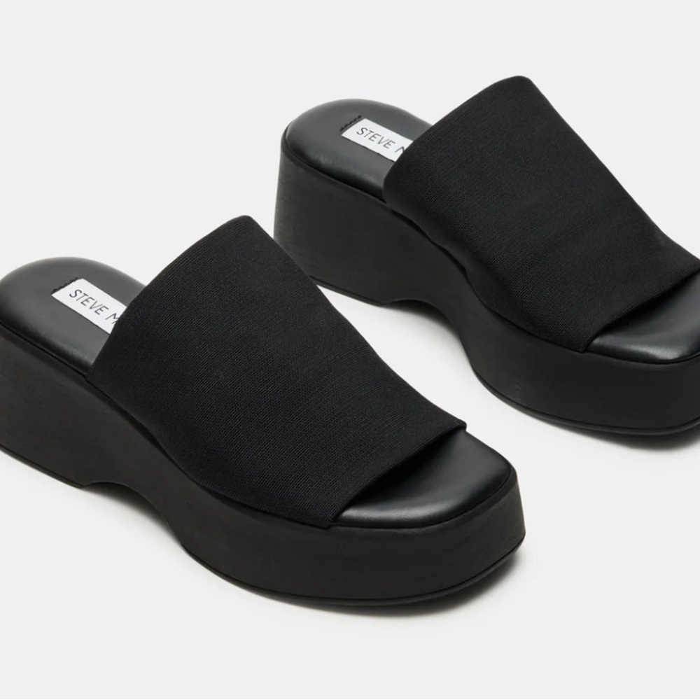 Steve Madden SLINKY30 BLACK sandals size 9